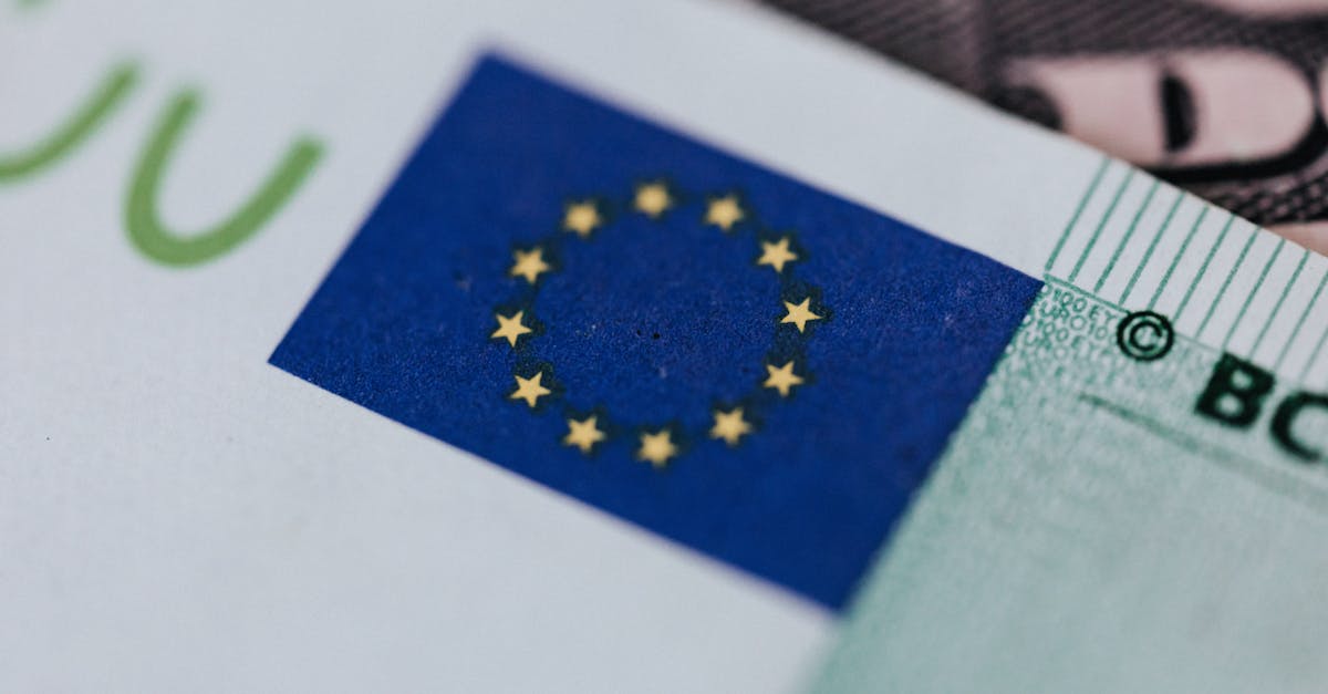 Graphique boursier européen baissier avec symbole euro